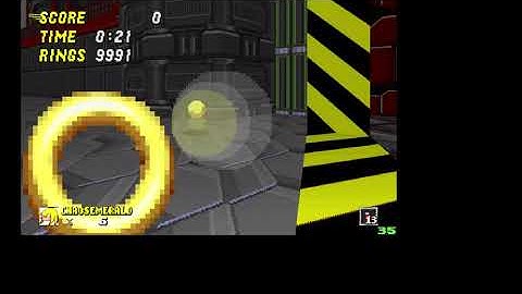 SRB2 v2.2.9 - Race: Super Chaos Emerald VS Metal Sonic (Black Core act 1.)