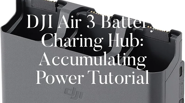 DJI Air 3 Battery Charging Hub: Accumulating Power Tutorial.