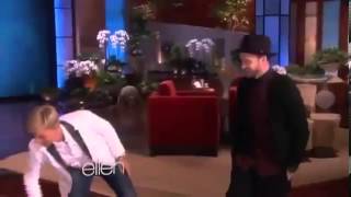 Ellen DeGeneres puts Justin Timberlake in the doghouse