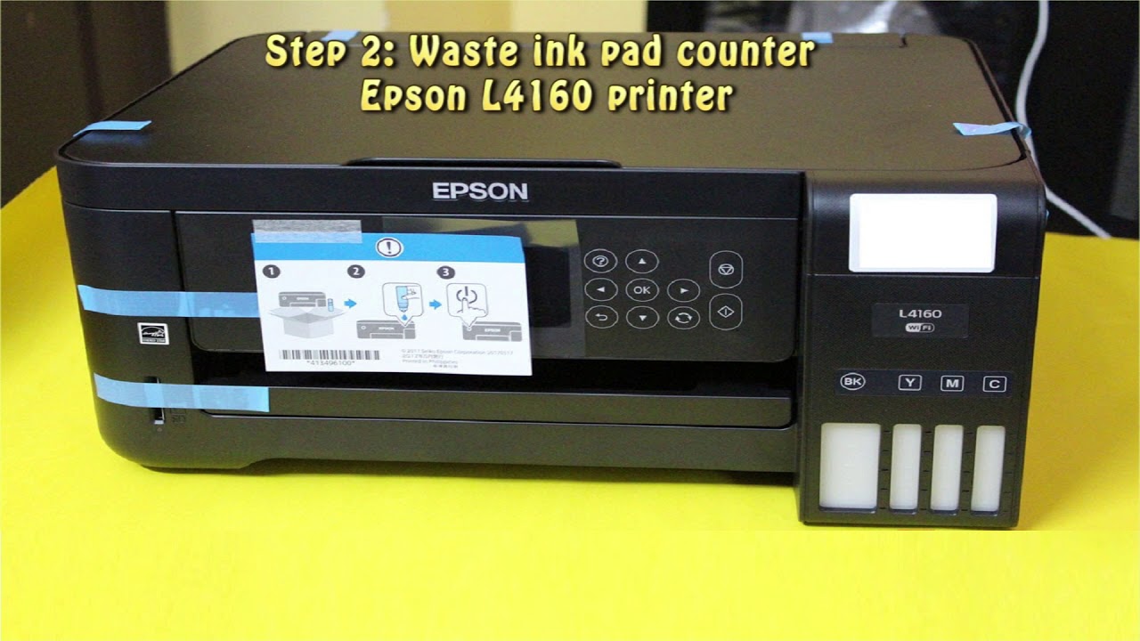 reset epson l850 waste ink pad counter