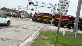 Northbound Cp manifest train at Durand Ave 