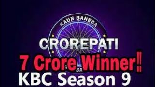 7 crore winner in KBC Game 2017 ll KBC 2017 screenshot 5
