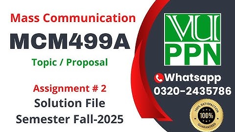 mcm499a final year project Assignment 2 Solution Fall 2025 #mcm499a #assignment #project