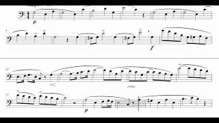 Bordogni n.5 HD Trombone/ Tuba/ Euphonium and Flute accompaniment