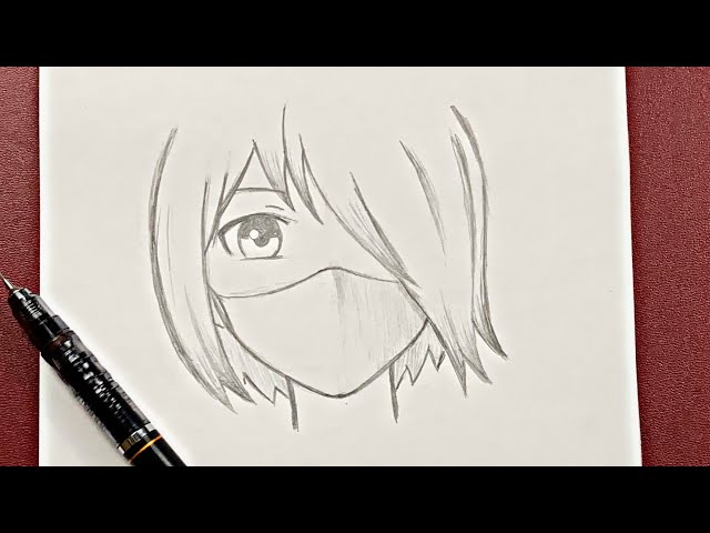 Easy anime drawing| how to draw anime girl easy step-by-step - YouTube