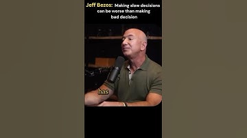 Jeff Bezos on Decision-Making: Why Slow Decisions Can Be Worse Than Bad Ones #futurevision99