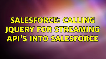 Salesforce: Calling Jquery for Streaming API