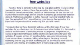 Things To Consider When You Start Your Free Websites