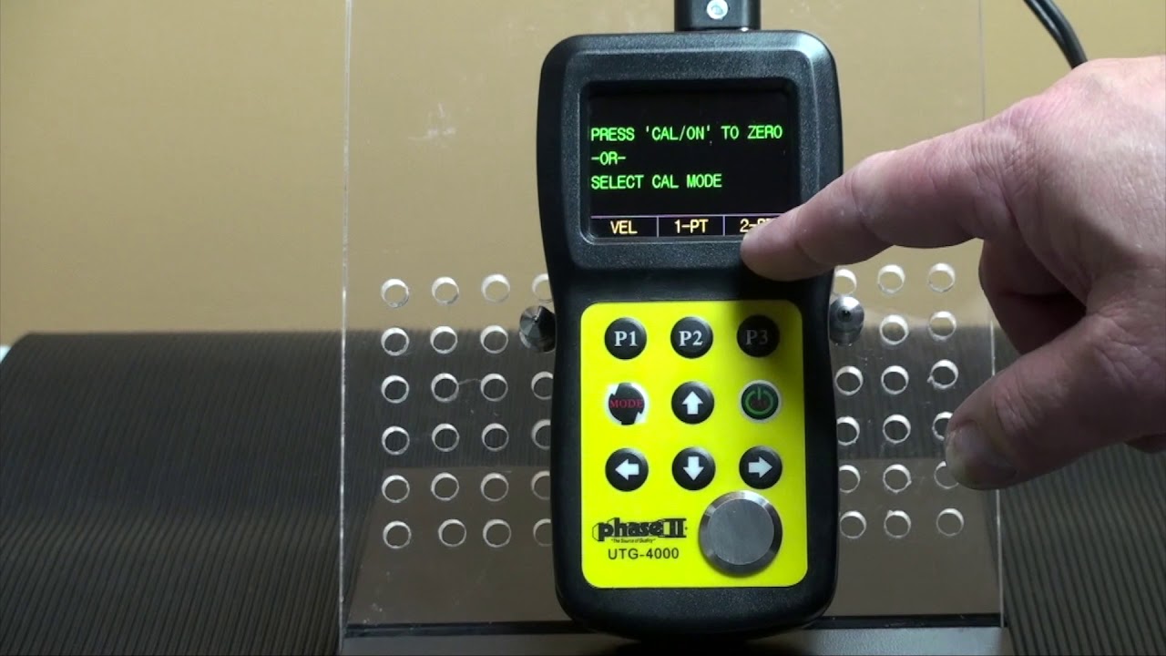 Utg Scan Phase II+ Ultrasonic Thickness Gauge w/A&B Scan, UTG-4000 - YouTube