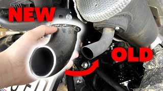 ATV / Quad Better SOUND EXHAUST For Only 2$  (Homemade Tip for Exhaust)