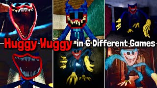 Poppy Playtime Chapter 3: Nightmare Huggy Wuggy VS 6 Different Fammade Game Huggy Wuggy JUMPSCARES
