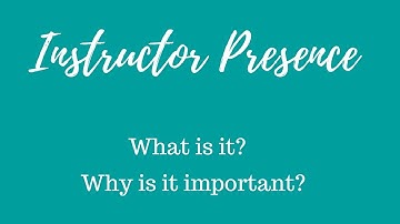 Instructor Presence