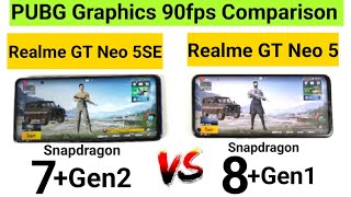 Realme GT Neo 5SE vs GT Neo 5 PUBG  Graphics 90fps Settings Comparison which is Best ???