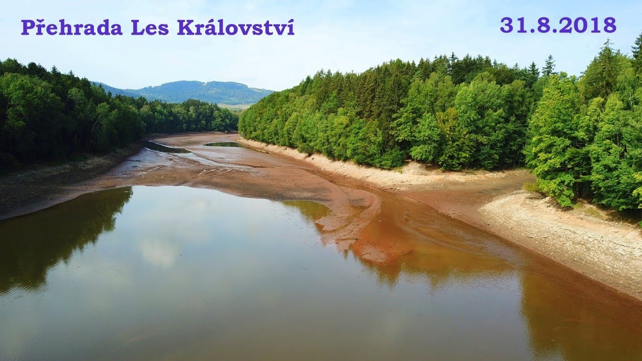 Přehrada Les Království dne 31. 8. 2018
