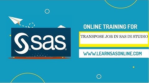 Transpose Job in SAS DI Studio