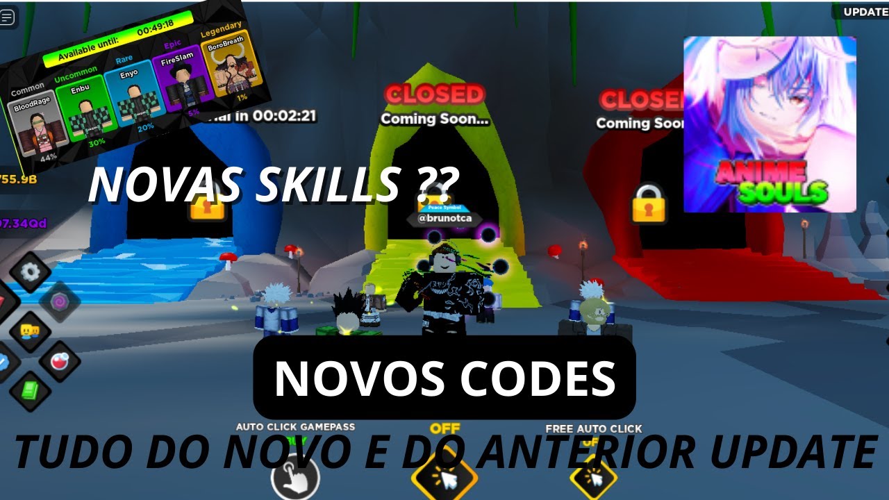 NOVA ATUALIZAÇÃO MUITO BOA RAPAZIADA ANIME SOULS SIMULATOR !!! - YouTube