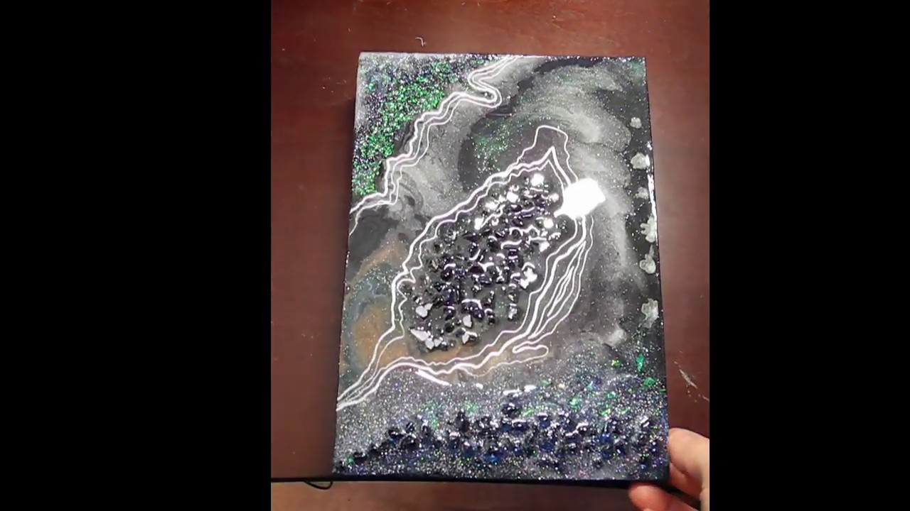 Resin Geode jewelry box sparkles коробка для украшений из эпоксидной смолы