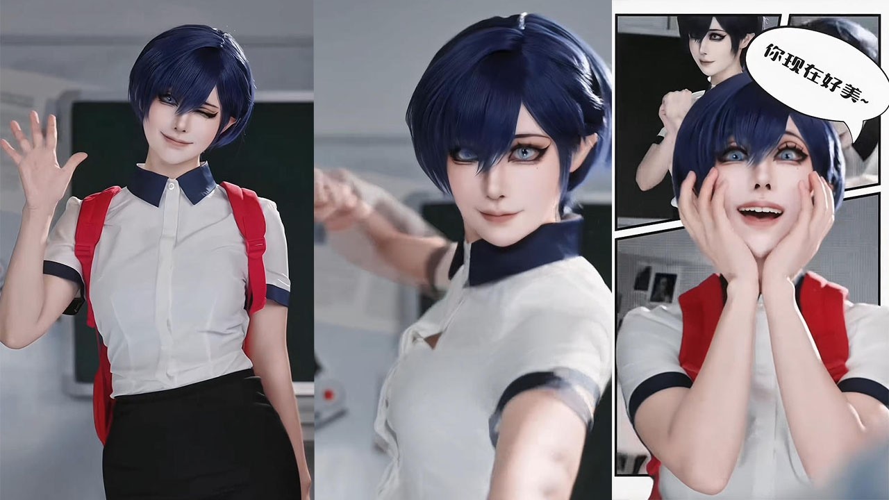 妳管這叫香軟小蛋糕，這得是脆了毒的這#搞笑 #美妝教學 #makeup #cosplay