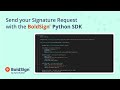 Send your Signature Request with the BoldSign® Python SDK