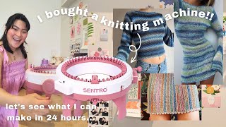 I bought a knitting machine… let’s see what I can make in 24 hours // Sentro knitting machine ❣️🎀 screenshot 2