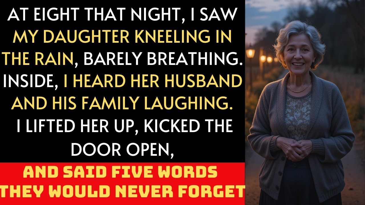 My son-in-law made my pregnant daughter kneel in the rain for buying a dress—so I said just three