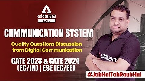 Quality Questions from Digital Communication | GATE 2023 & 2024 (EC/IN) | ESE (EC/EE)| By Renu sir