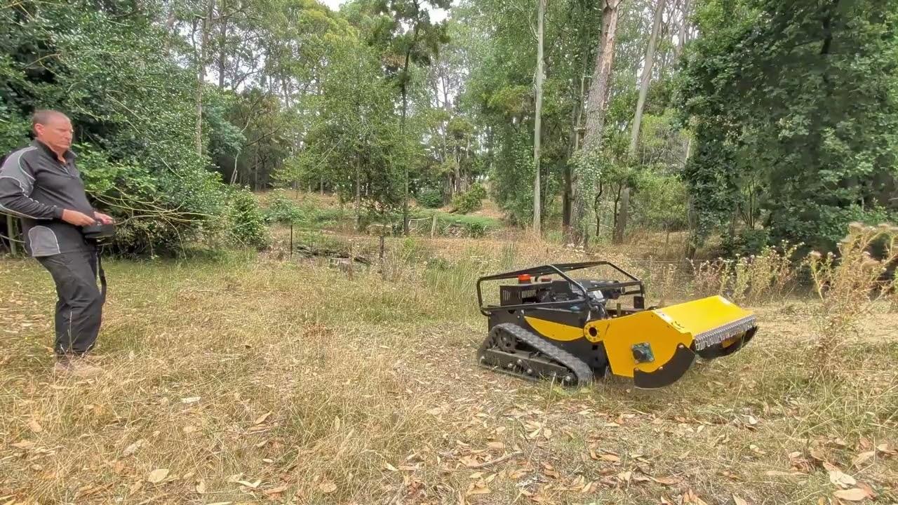 Testing my new RC Flail Mower the Monster 1000