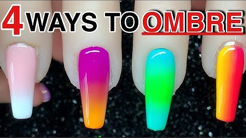 4 WAYS TO OMBRÉ WITH GEL POLISH | Nailsbykamin