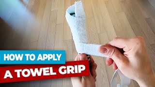 How to apply a badminton towel grip - POV