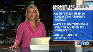 Flood damage survey underway in Mower County