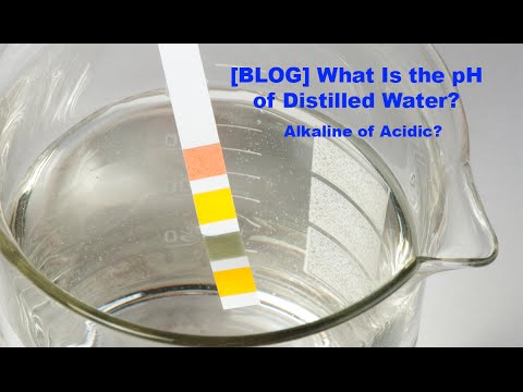 आसुत जल का pH मान कितना होता है? अम्लीय या क्षारीय? फ्रैंक मेंडेज़ WaterDistillers.com