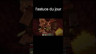 troc avec les piglin , astuce Minecraft 163  #minecraft #gaming #piglin