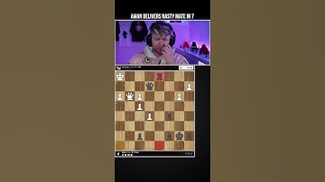 Aman delivers a nasty mate in 7 with one second left #shorts