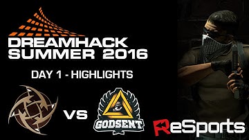 Dreamhack Summer 2016 | CS:GO Highlights | NIP vs. Godsent | Group B Winners Match | Bo1 | Mirage