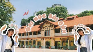 Review tất tần tật Cơ sở chính của Đại học Sài Gòn I khuôn viên trường, căn tin, khu tự học, WC,...