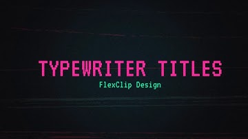 Free Typewriter Text Pack Video Template (Customizable) - FlexClip