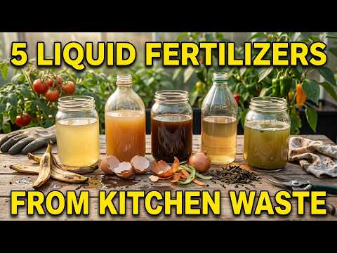 5 Liquid Fertilizers That Make Plants Grow Like Crazy from Kitchen Waste