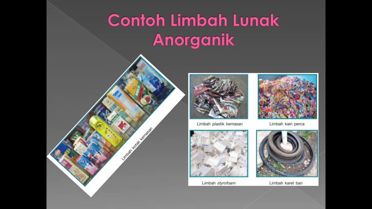 Limbah plastik kemasan kain perca sterofom dan karet ban adalah contoh limbah