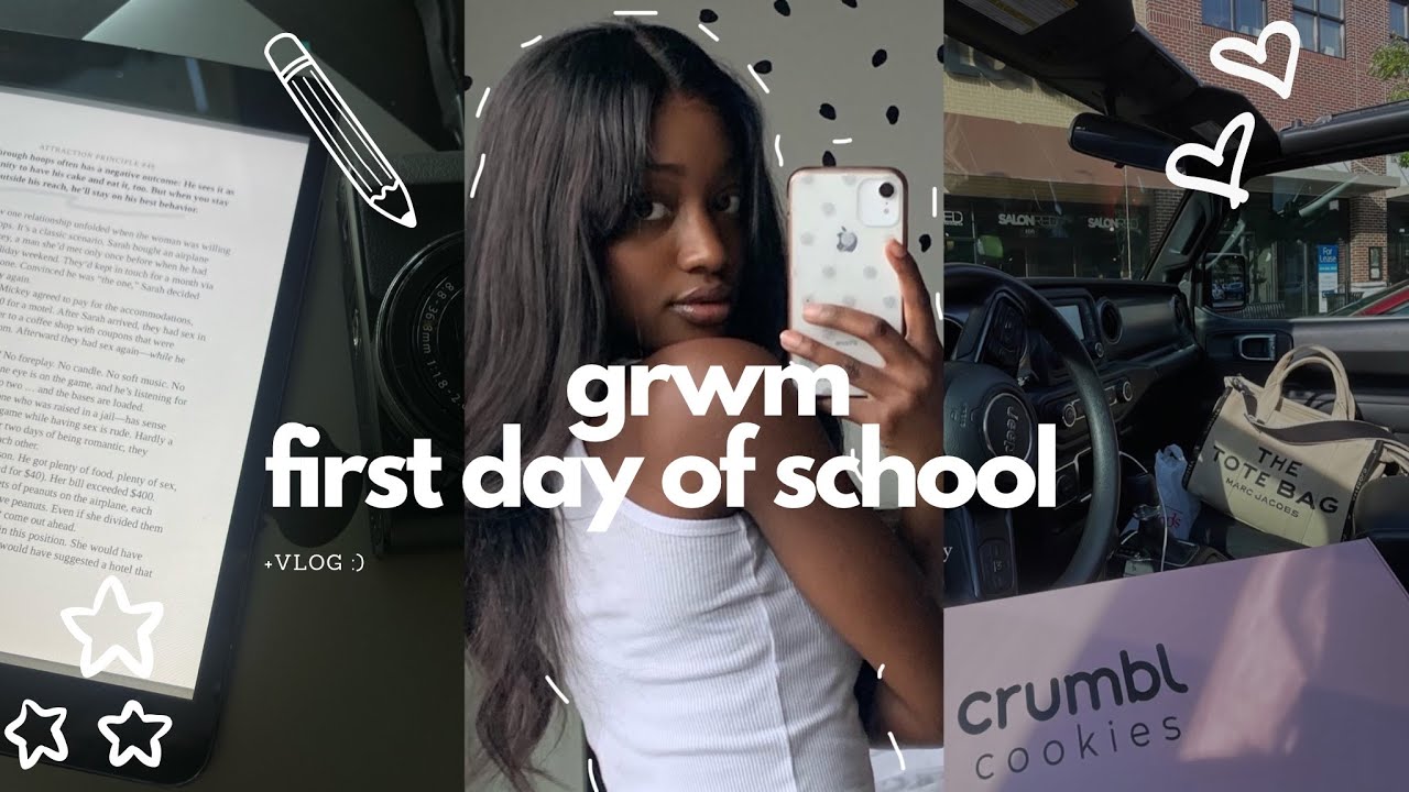 Grwm first day of school college edition vlog youtube