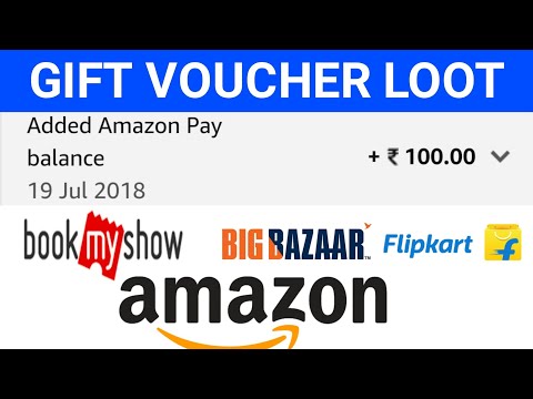 Gift Voucher Loot Amazon Flipkart BookmyShow BigBazaar Limited Time Offer