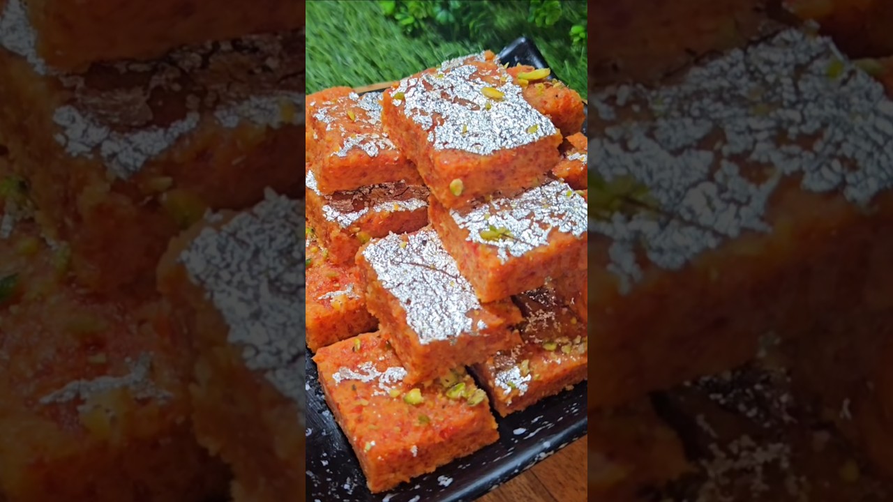 ⁣ਗਾਜਰ ਦੀ ਬਰਫ਼ੀ // Carrot🥕 barfi recipe