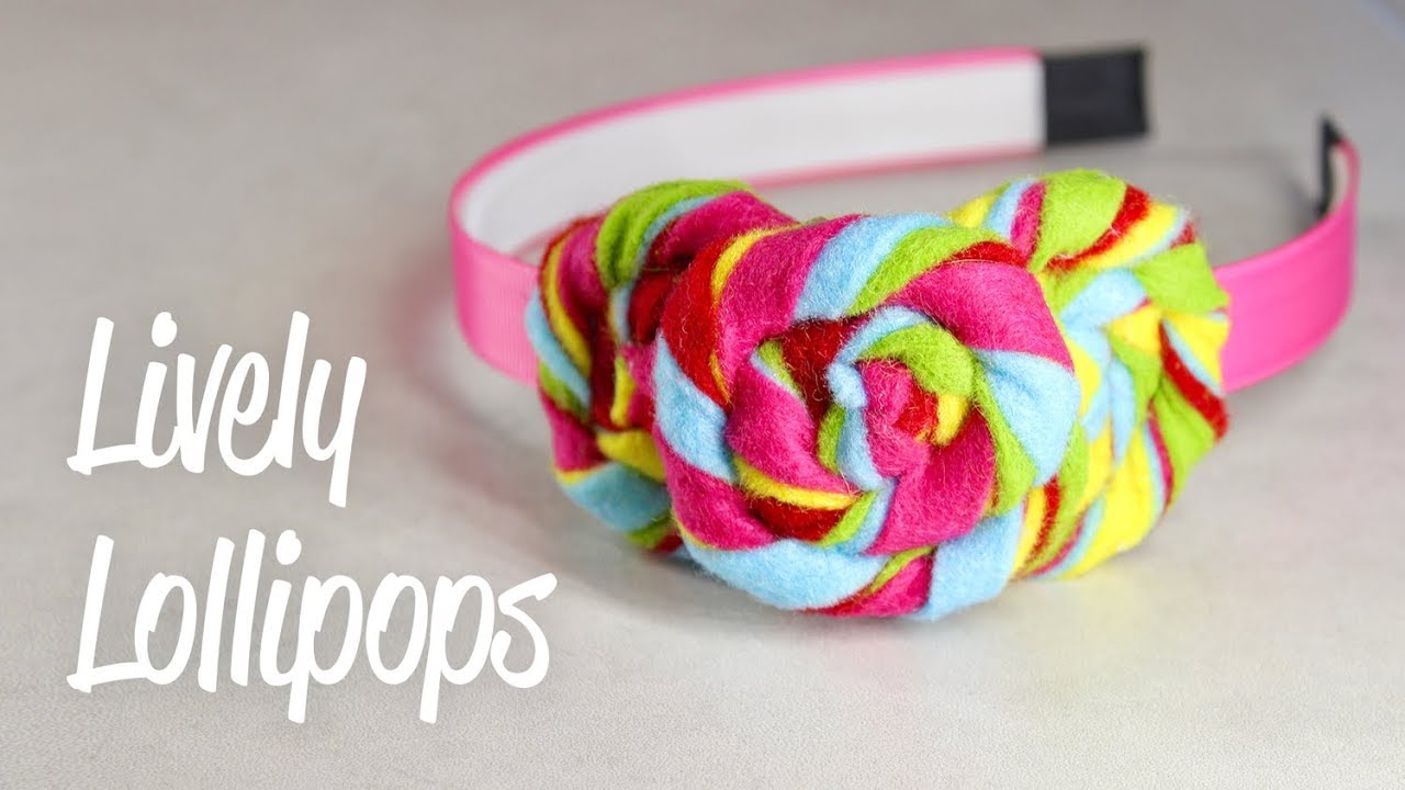 Lollipop Headband, Fun DIY Felt Craft