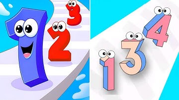 Number Master VS NumberMerge:Number master run All Levels Speedrun Gameplay android ios video 