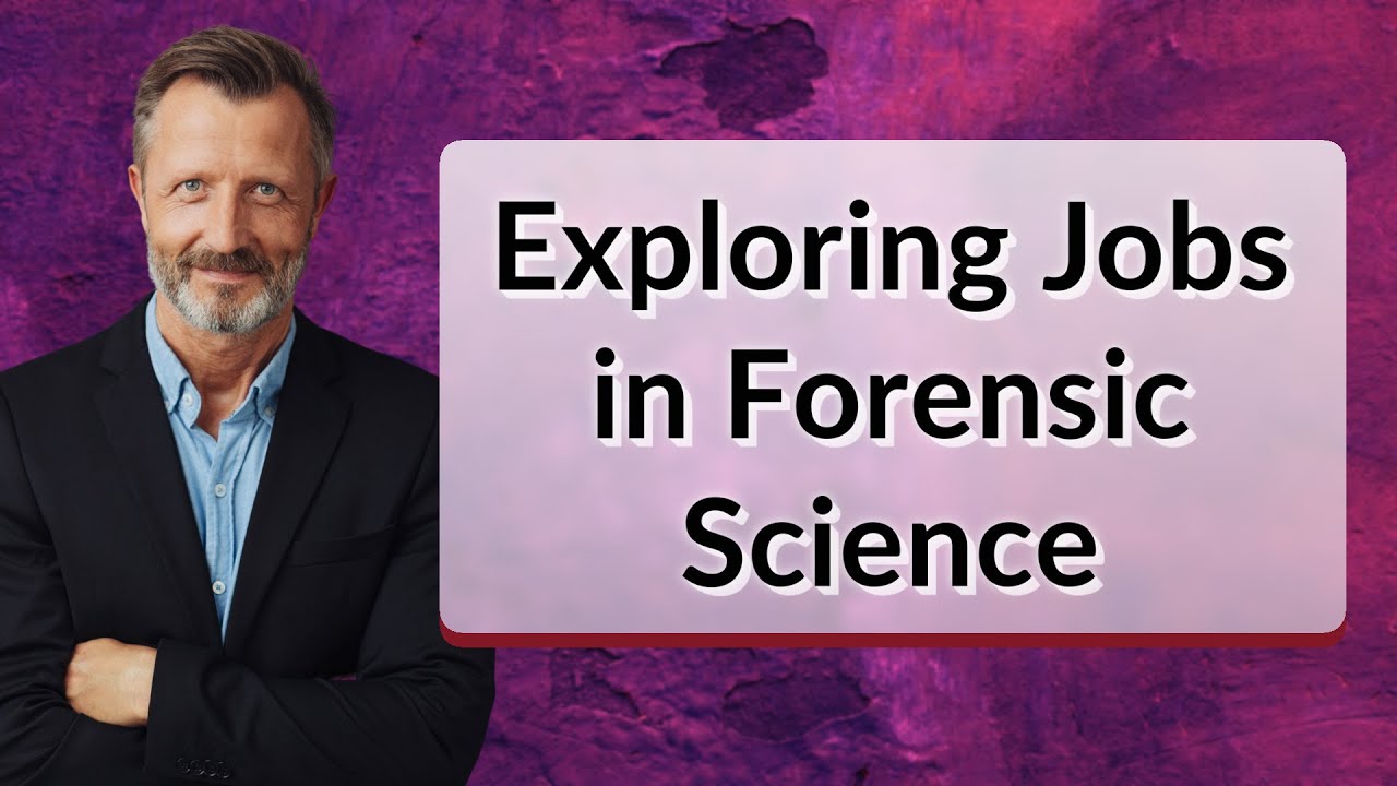 Exploring Jobs in Forensic Science