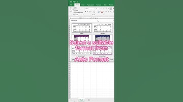 Easy auto format in #excel #exceltech #smartphone #exceltricks #tutorial #excelworld #easytricks