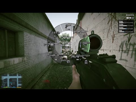 GTA 5 - First Person Davis Police Station Massacre + Ten Star Escape