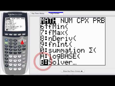 Graphing Calculator - Solve for x