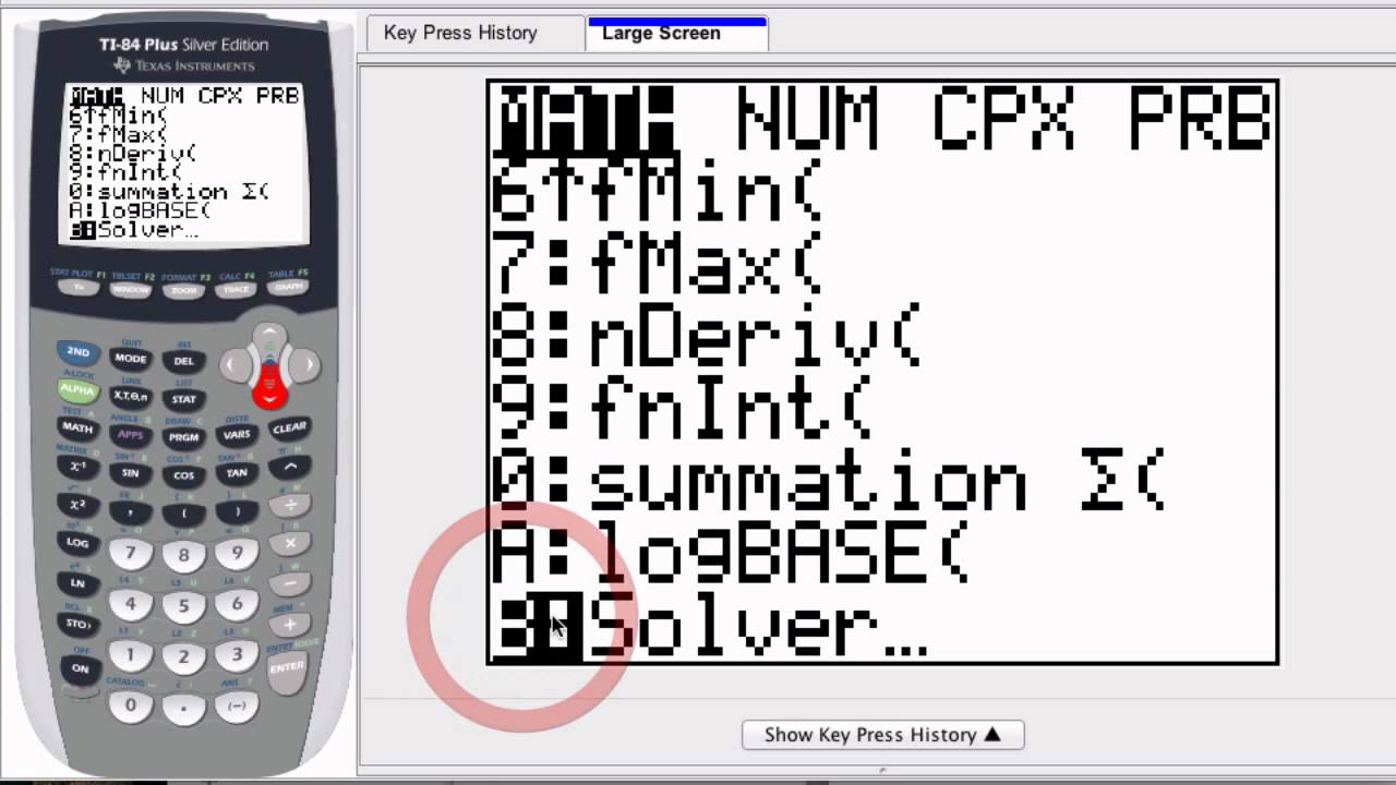 Graphing Calculator Solve For X Youtube