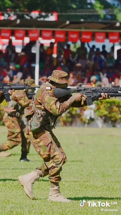 Papua New Guinea Defence. Mock battel show.#pngdf #amazing PNG