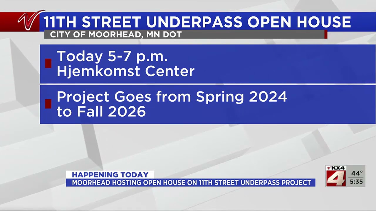 Moorhead hosting open house on 11th underpass project